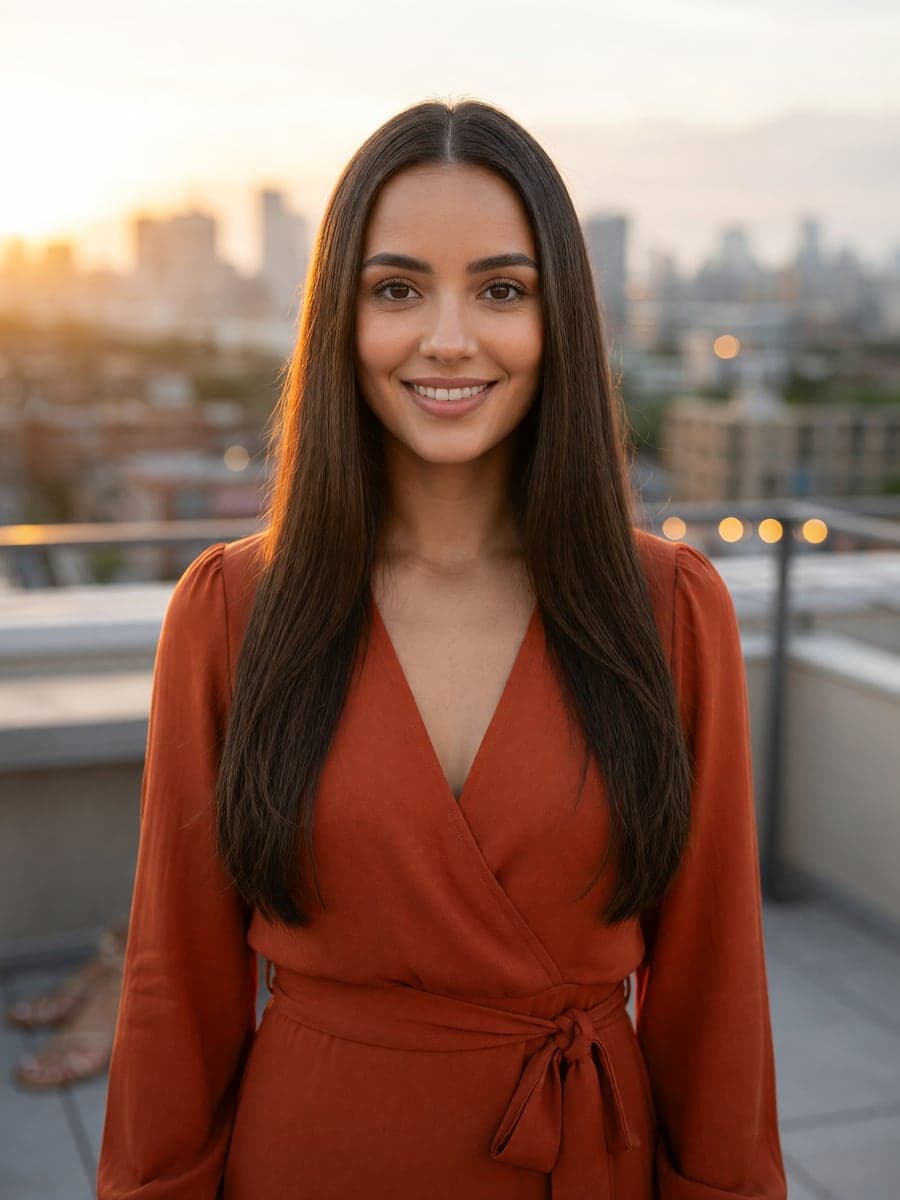Rooftop golden hour